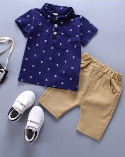 2020 summer Children's Clothes Sets Boys T-shirt and Shorts Pants 2