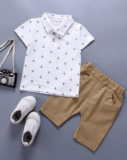 2020 summer Children's Clothes Sets Boys T-shirt and Shorts Pants 2