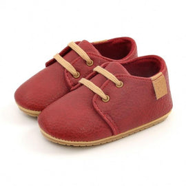 New Baby Shoes Retro Leather Boy Girl Shoes Multicolor Toddler Rubber